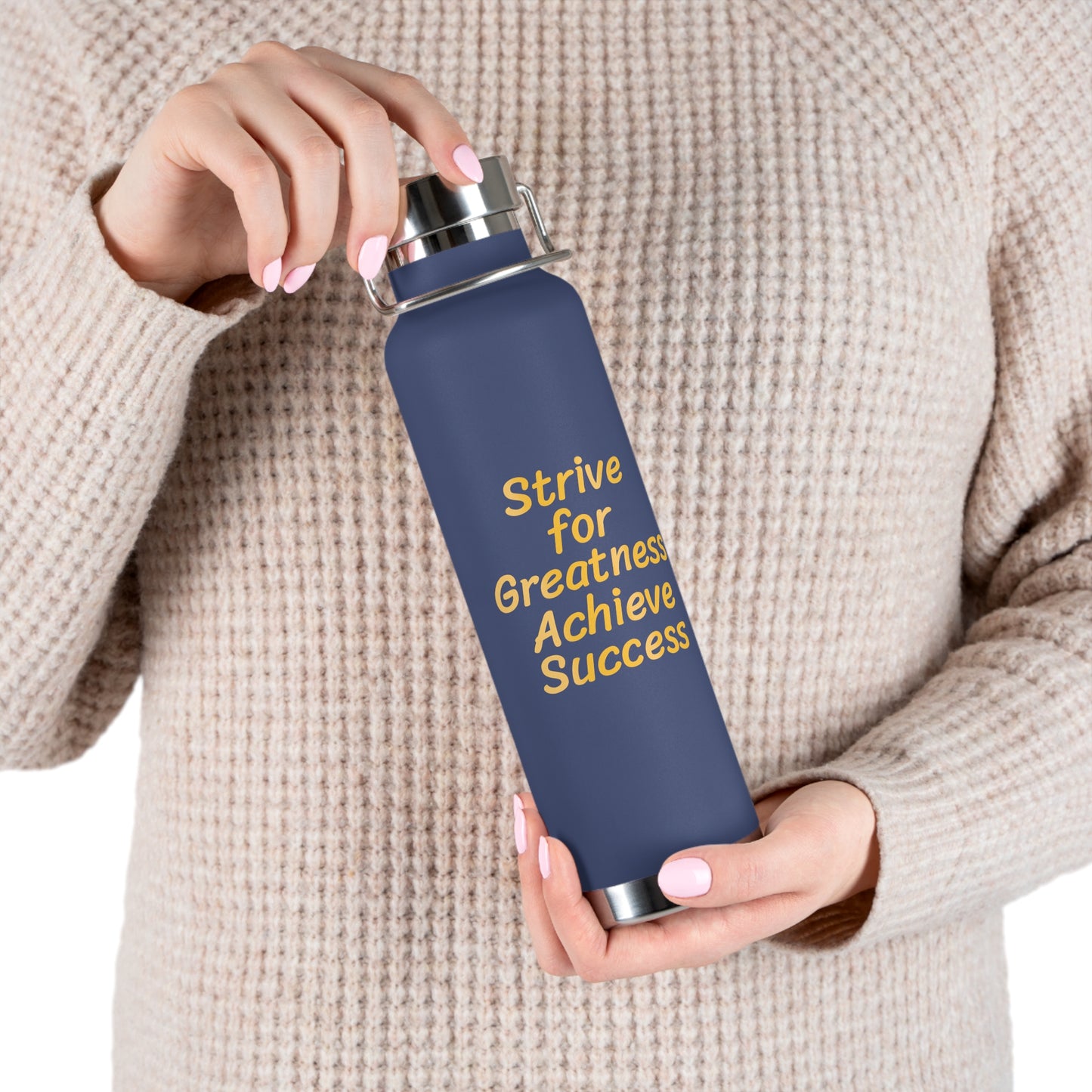 Strive for Greatness; Achieve Success Water Bottle