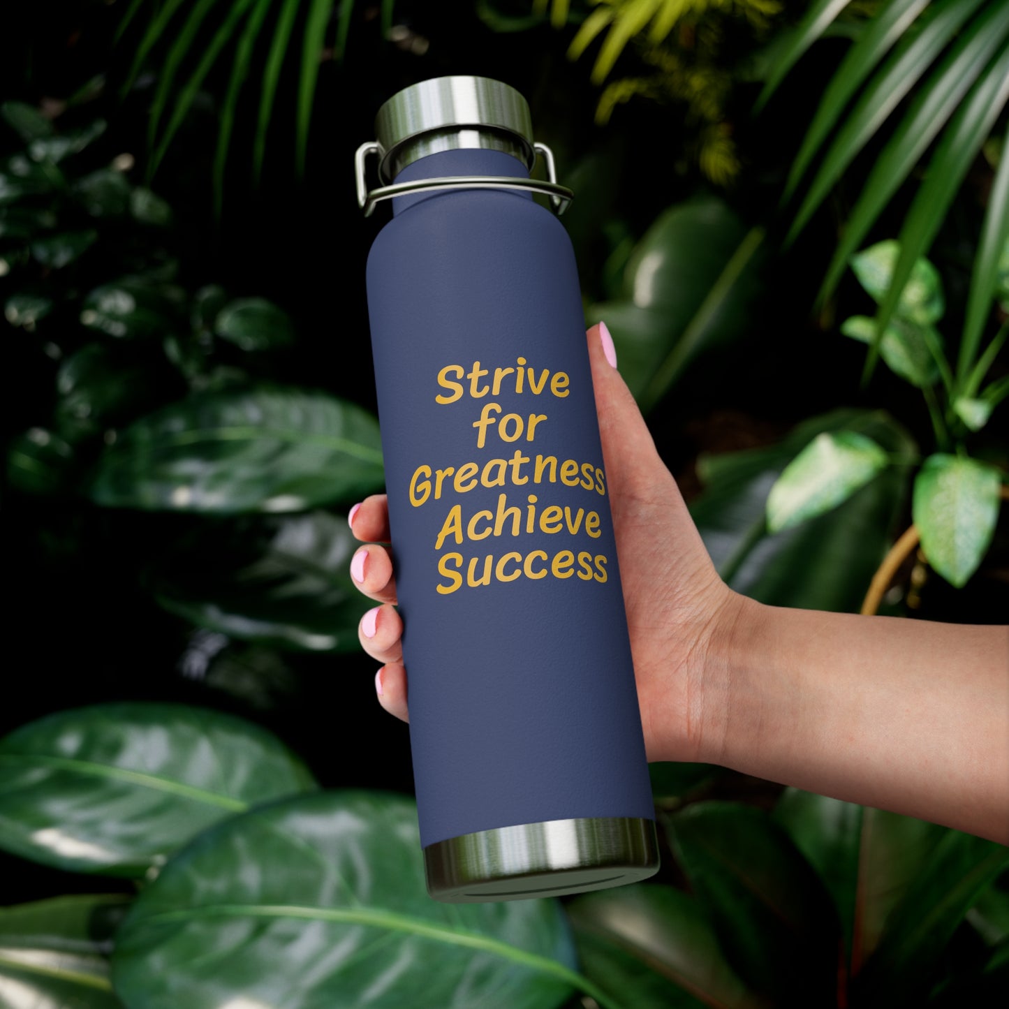 Strive for Greatness; Achieve Success Water Bottle