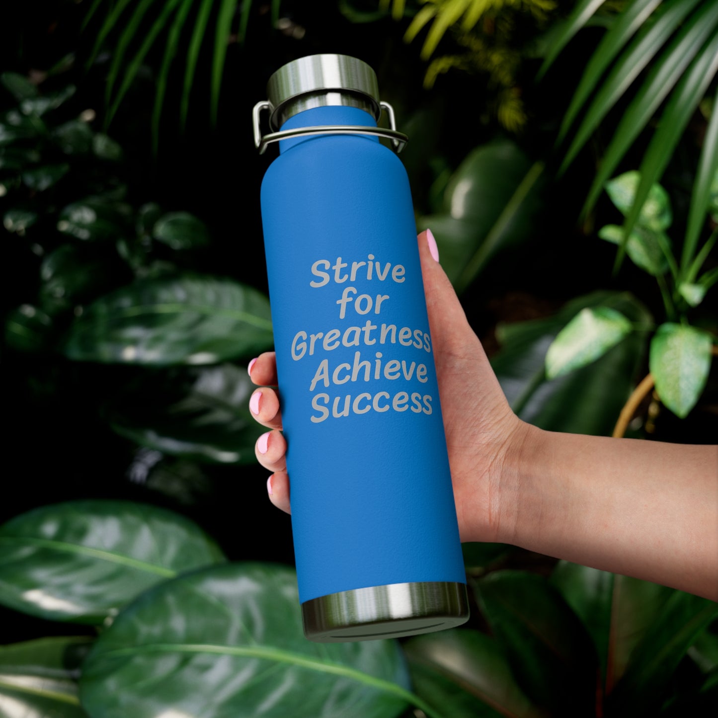 Strive for Greatness; Achieve Success Water Bottle